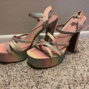 Sugar Thrills glitter heels